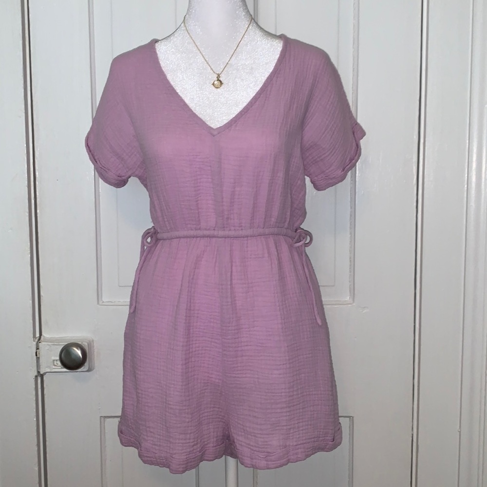PRINCESS POLLY LAVENDER SHORT ROMPER